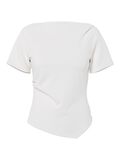 Product image thumbnail - PCSIRENE DRAPE T-SHIRT, Cloud Dancer | 1