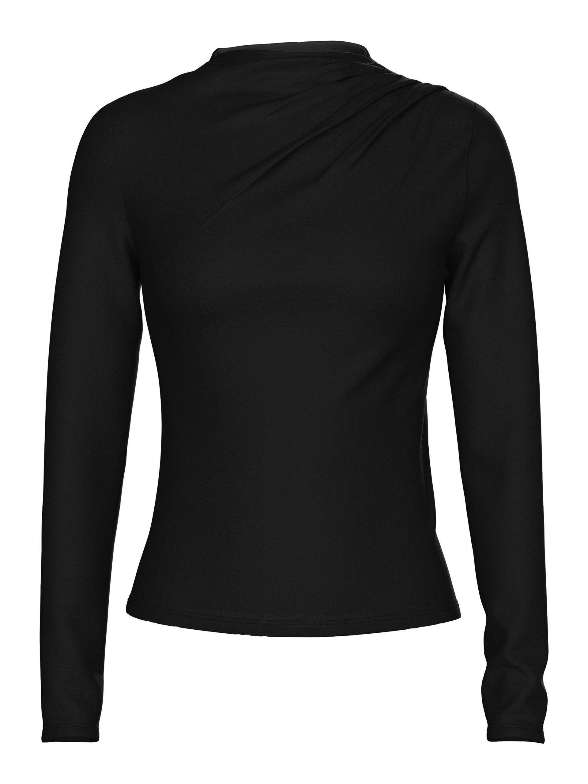 Carousel image - PCMADISON LONG SLEEVED TOP, Black | 5