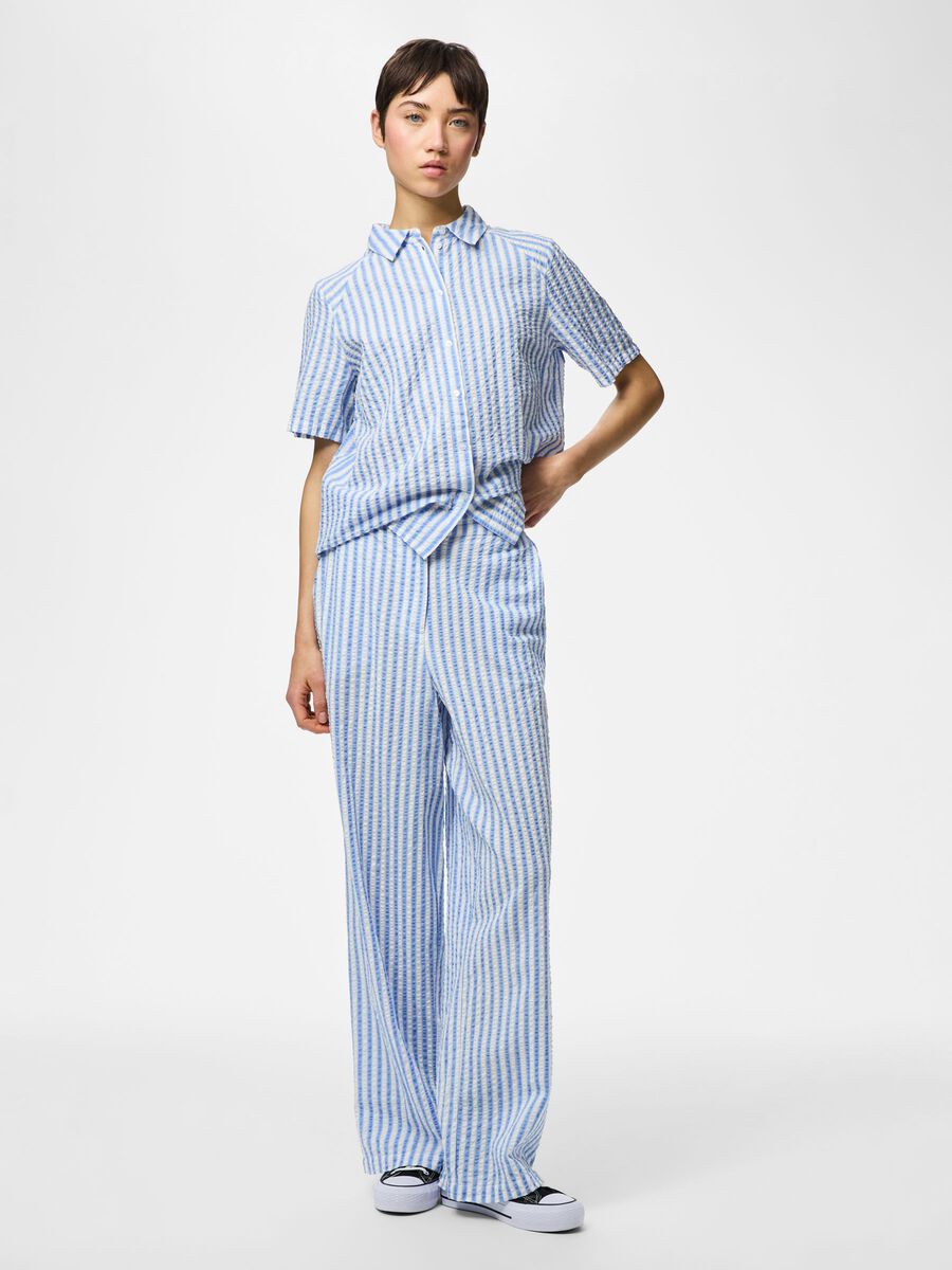 Carousel image - KORT&Auml;RMAD SKJORTA, Hydrangea | 5