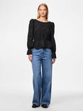 Product image thumbnail - PCMOLLY PEPLUM BLOUSE, Black | 3