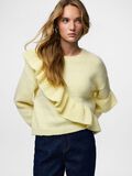 Product image thumbnail - PCNOR FRILL  KNITTED PULLOVER, French Vanilla | 4