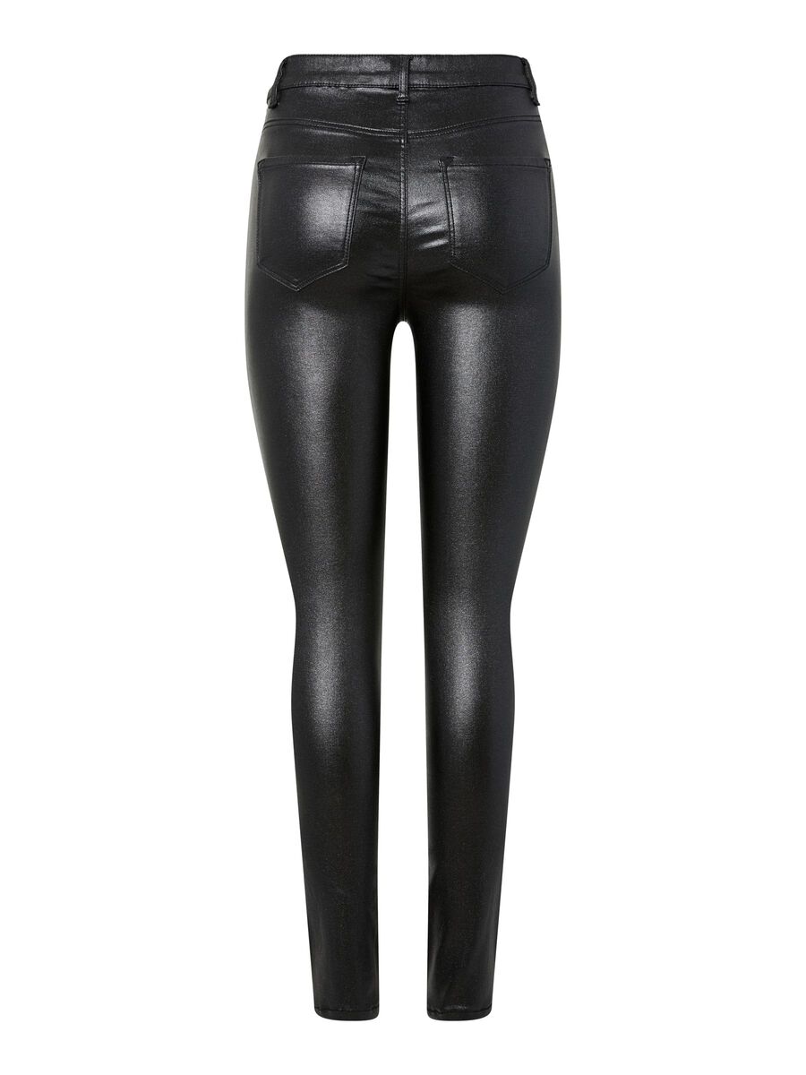 Carousel image - PCHIGHSKIN GLITTER JEGGINGS, Black | 6