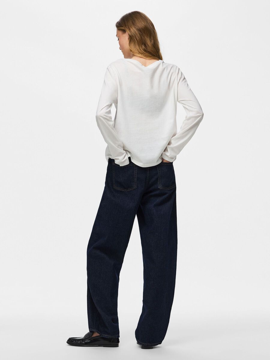 Product carousel image 2 PCASHLEY FIT  LONG SLEEVED TOP, Bright White