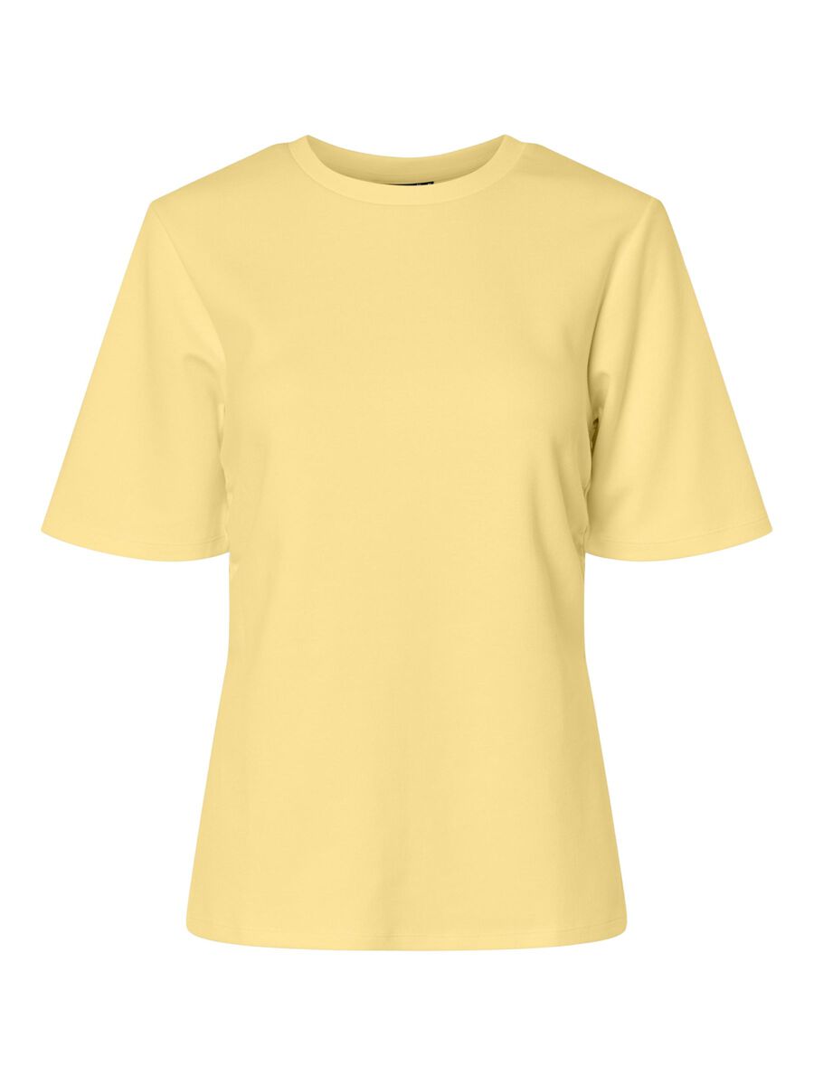 Product carousel image - PCSKYLAR SPLIT T-SHIRT, Pale Banana | 1