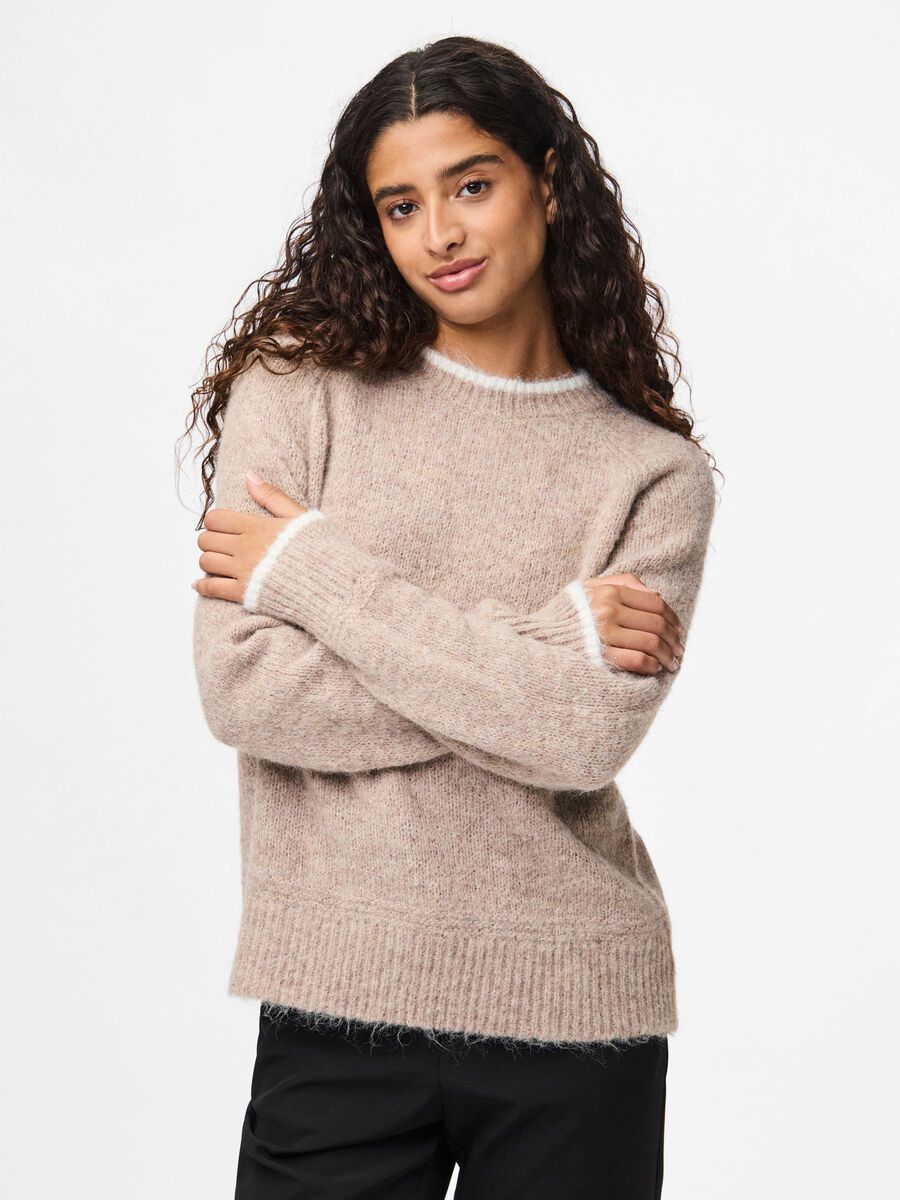 Carousel image - PCIVY PULLOVER, Greige | 1
