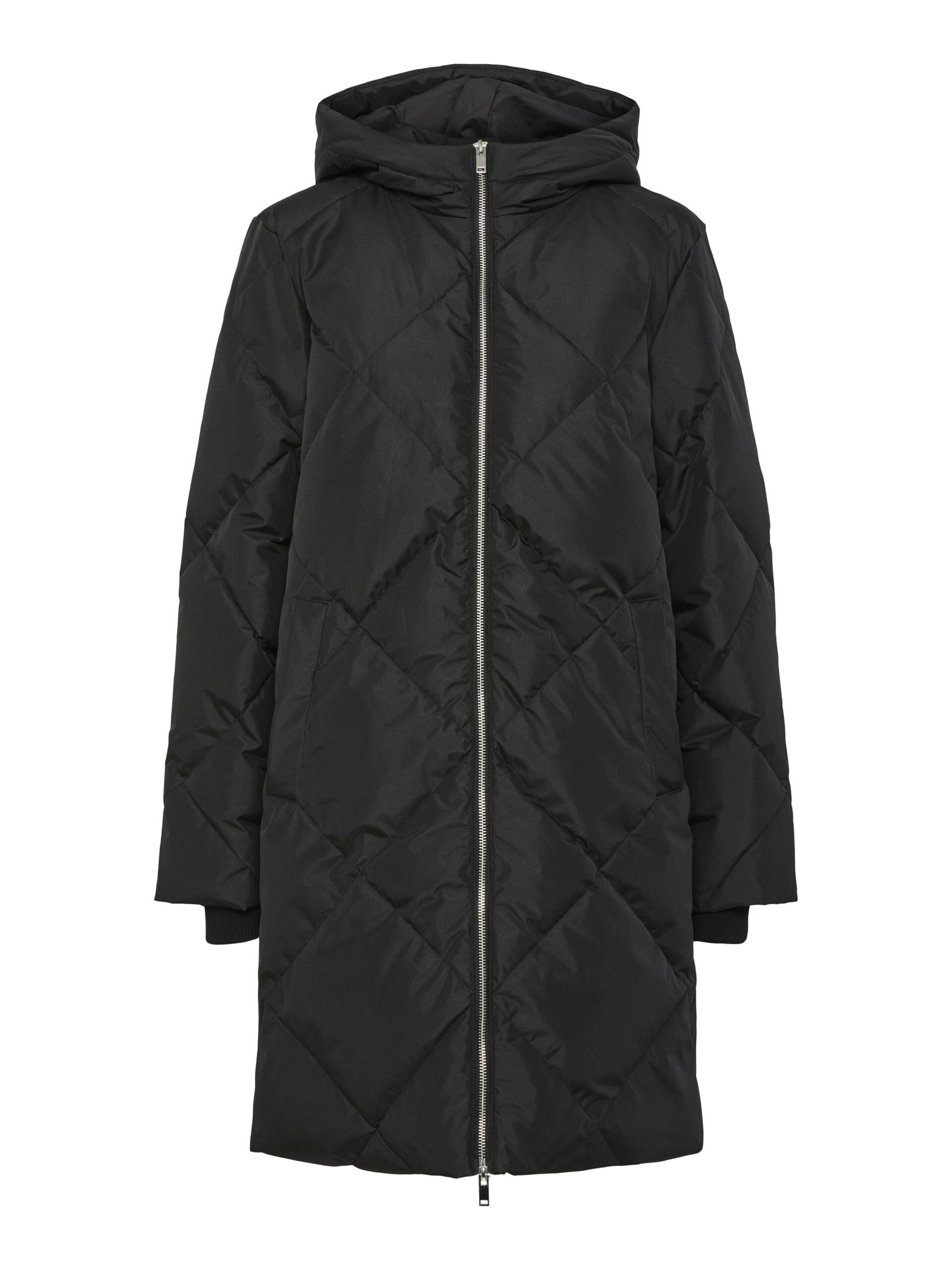 Carousel image - PCNOVELLA LANGER DAUNENJACKE, Black | 6