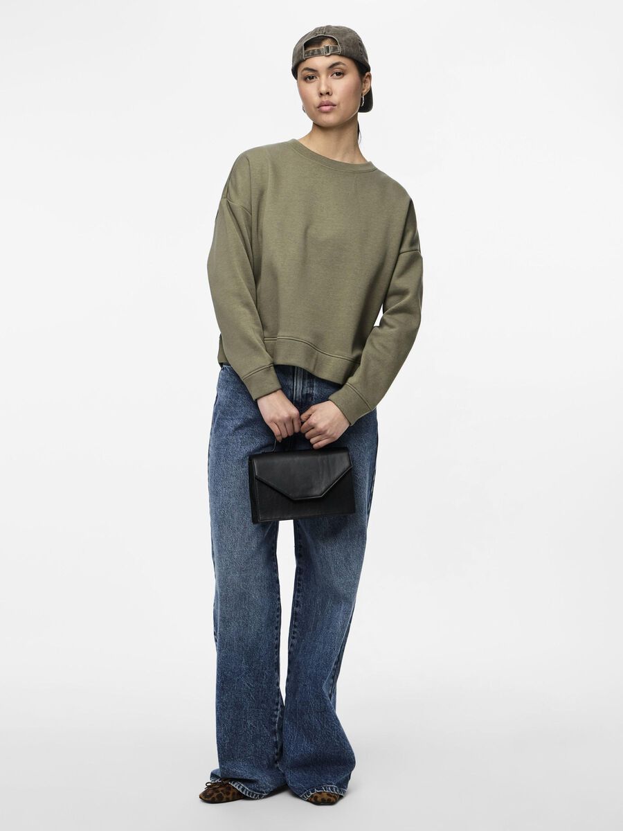 Carousel image - PCCHILLI SWEATSHIRT, Deep Lichen Green | 5