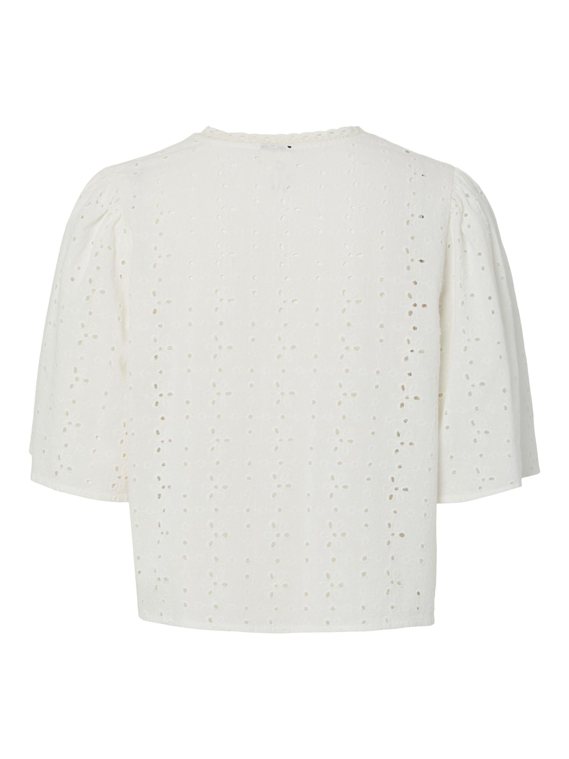 Carousel image - PCTYLA BRODERIE ANGLAISE TOP, Cloud Cream | 8