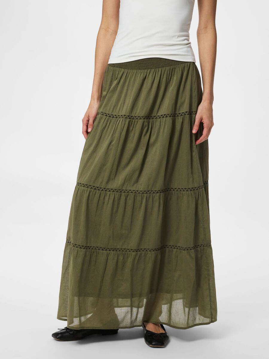 Carousel image - PCASTRID JUPE LONGUE, Burnt Olive | 1