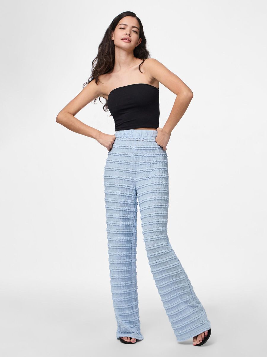 Carousel image - PANTALONES DE PIERNA ANCHA, Cashmere Blue | 1