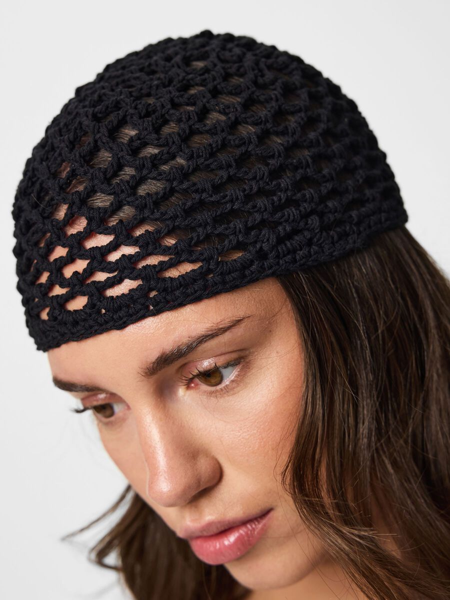 Carousel image 5 PCANNIE CROCHET BEANIE, Black