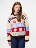 Product image thumbnail - PCBIKKA KNITTED JUMPER, French Vanilla | 1