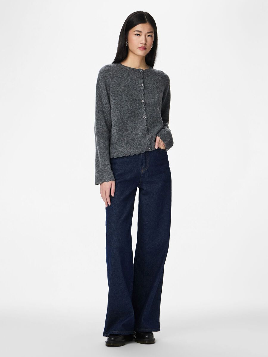 Carousel image - PCRATH CARDIGAN EN MAILLE, Medium Grey Melange | 3