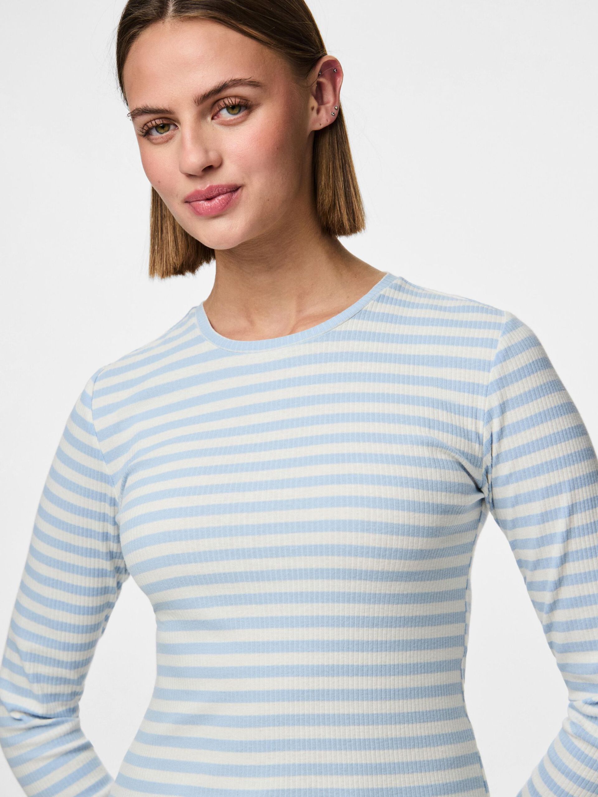 Carousel image - PCRUKA LANGERMET TOPP, Cashmere Blue | 4