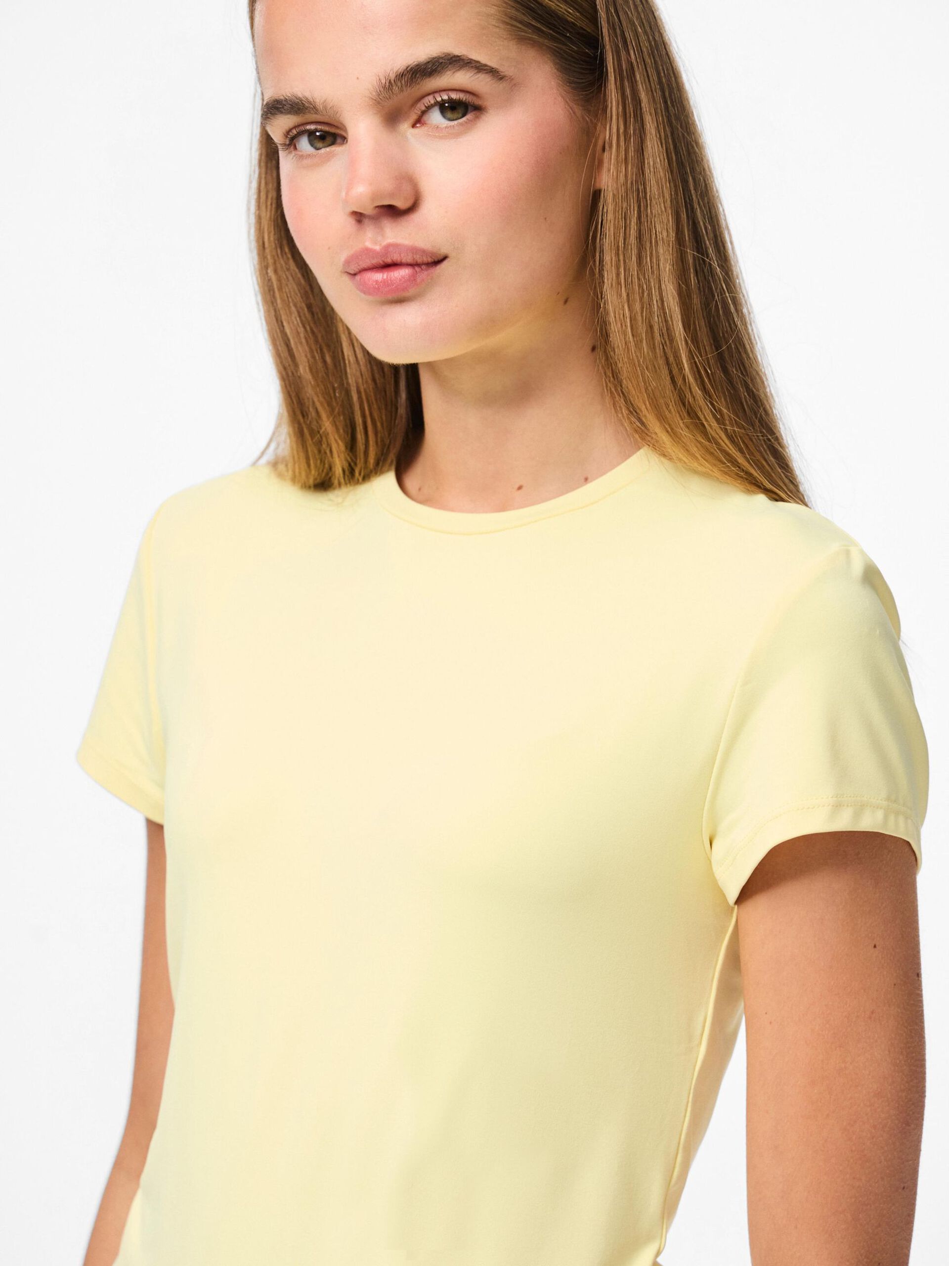 Carousel image - PCFYLLA NYLON T-SHIRT, French Vanilla | 4
