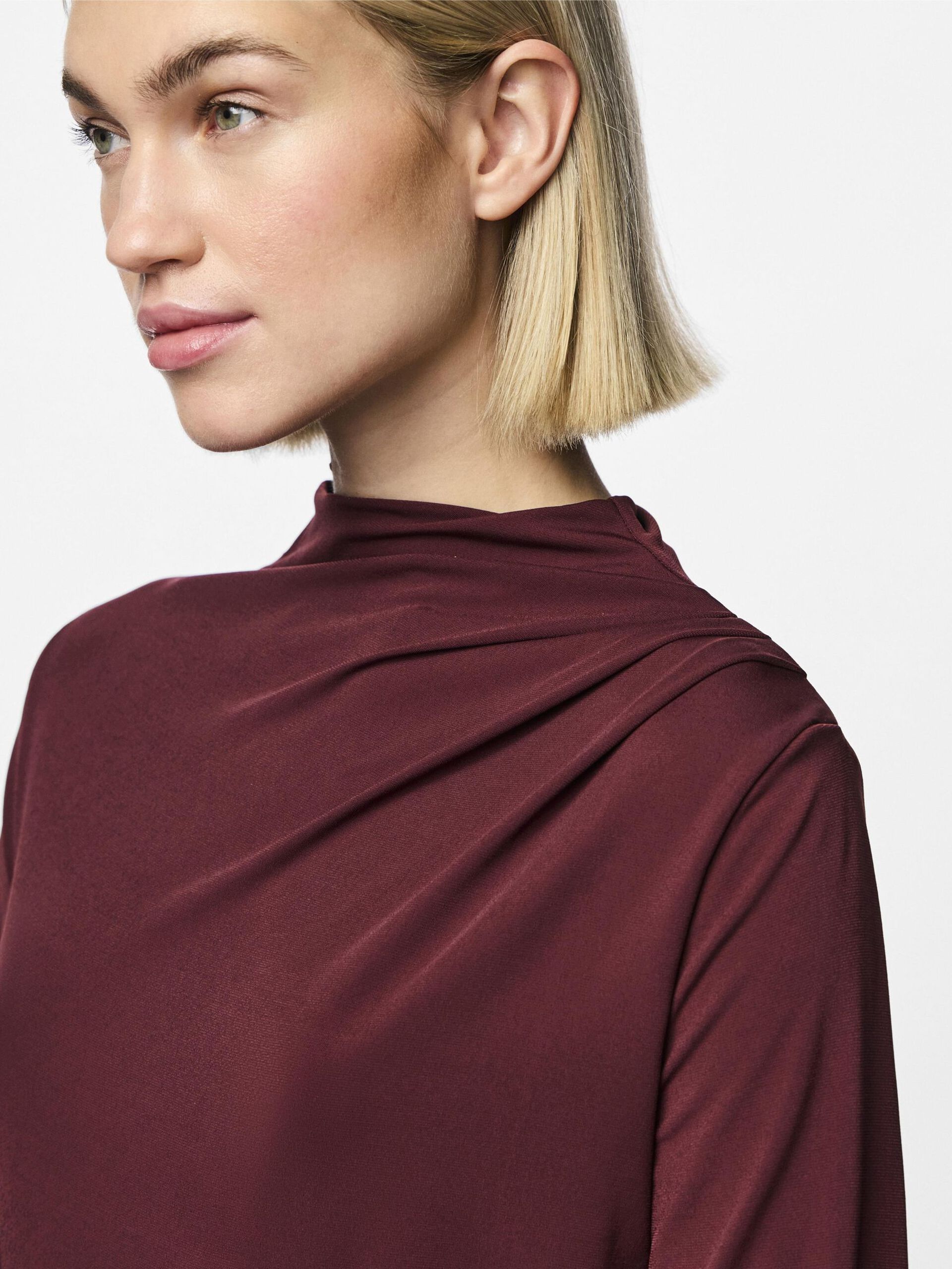 Carousel image - PCMADISON LONG SLEEVED TOP, Tawny Port | 4