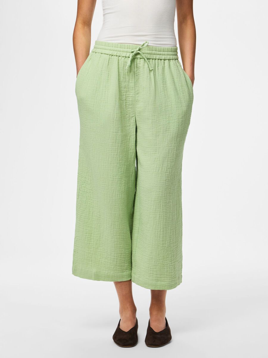 Product carousel image - PCSASTINA HW MUSSELIN CULOTTES, Sprucestone | 1