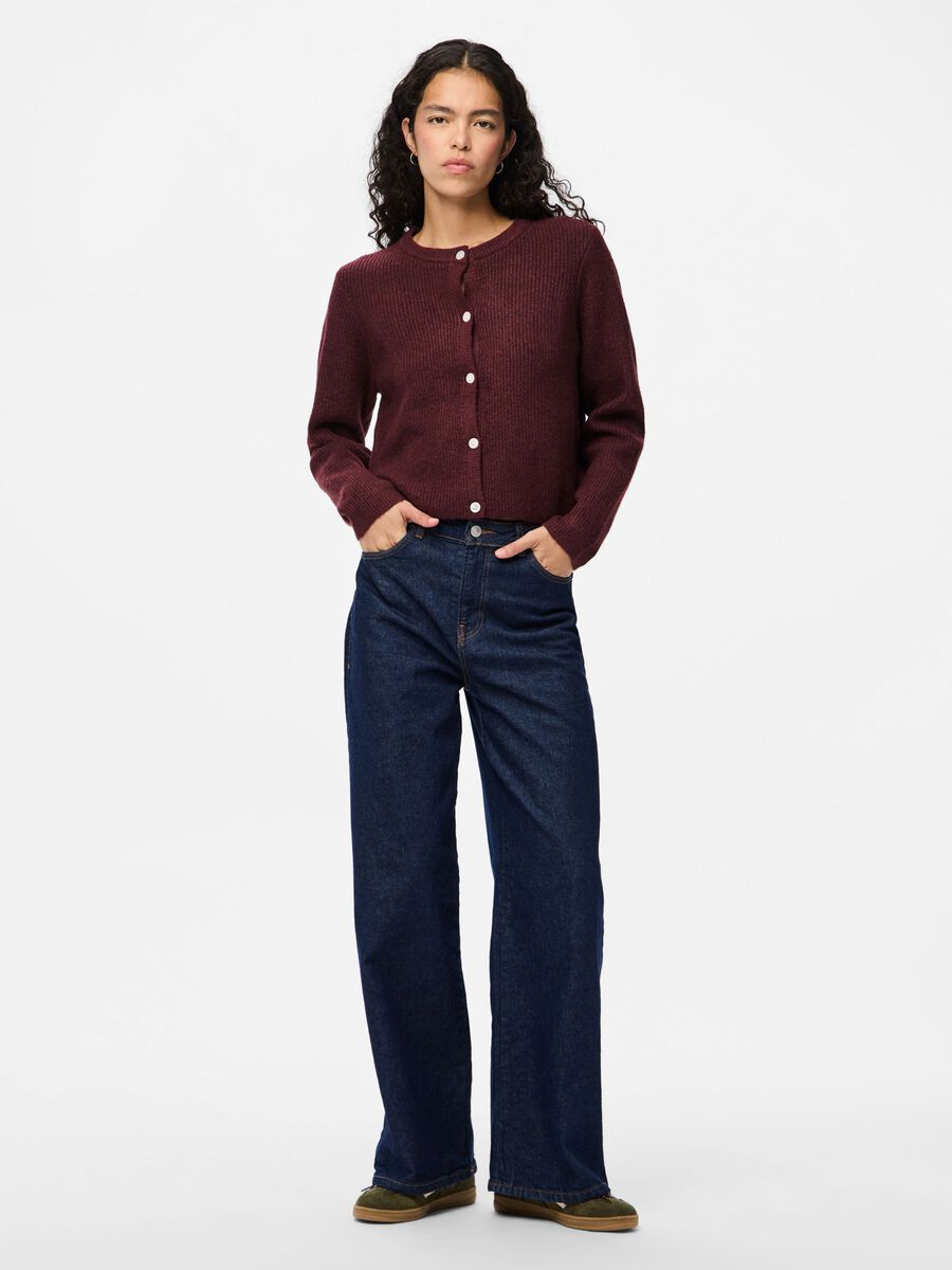 Carousel image - PCSILLY CARDIGAN EN MAILLE, Tawny Port | 3