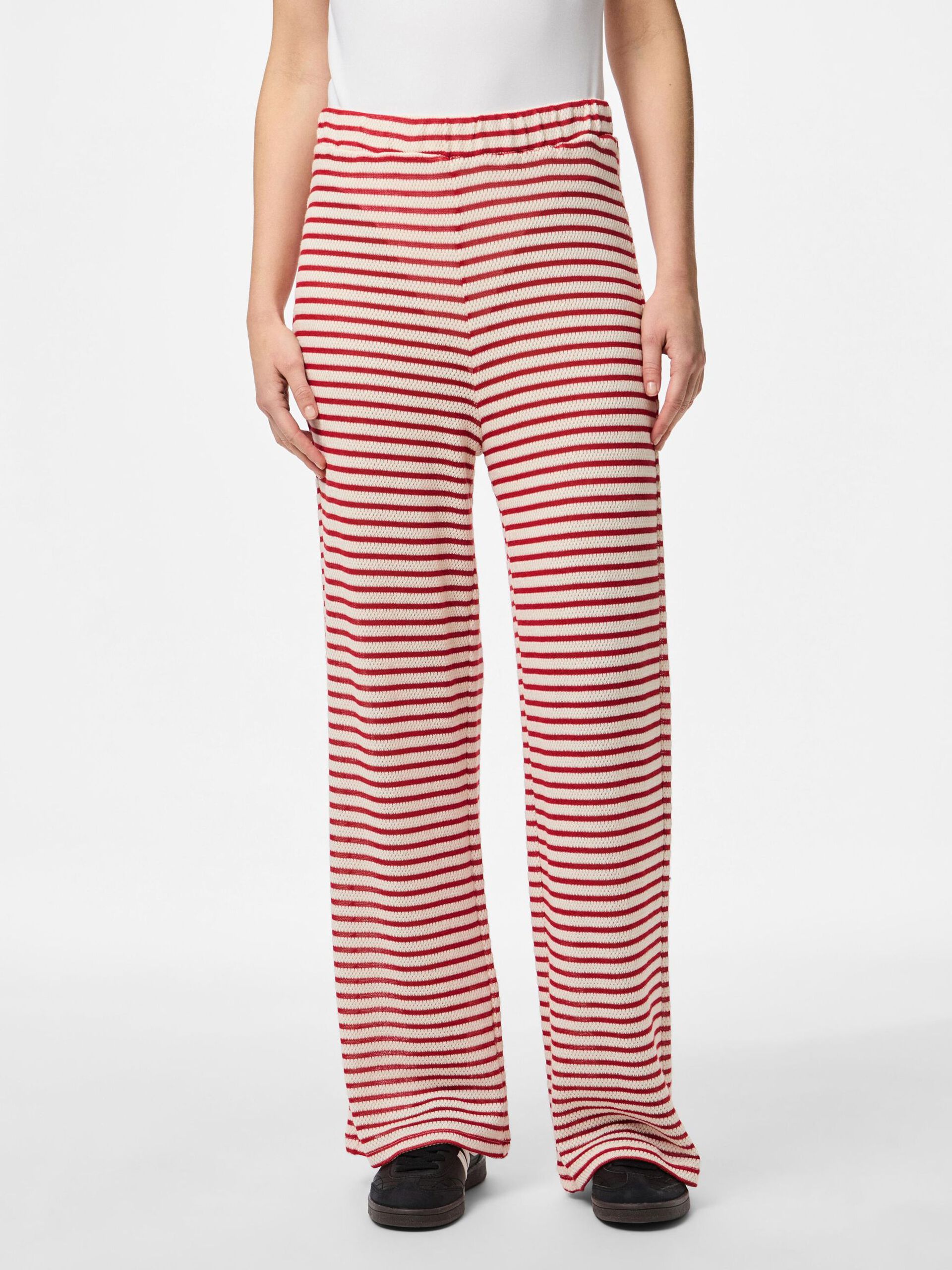 Carousel image - PCMANILLA HW WIDE LEG BROEK, Cloud Dancer | 3