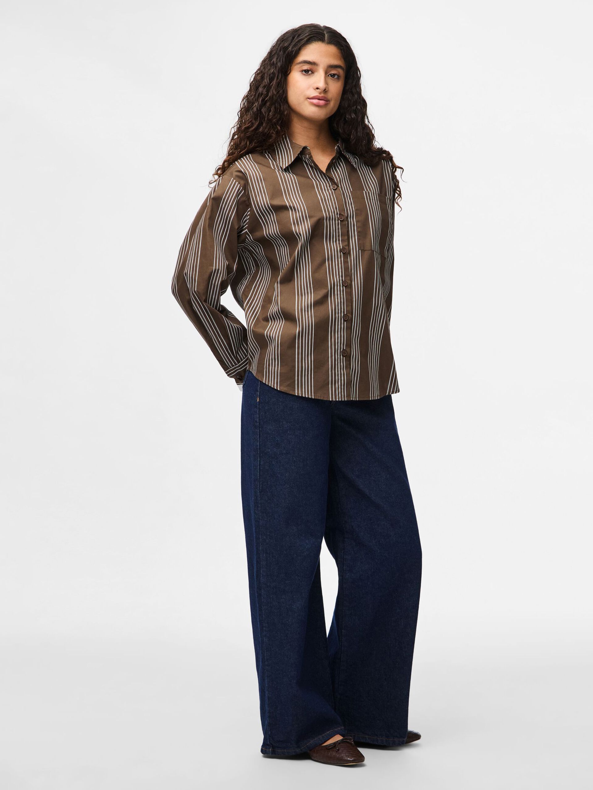 Carousel image - PCJAMIE GESTREIFTES LOOSE FIT HEMD, Delicioso | 3