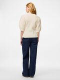 Product image thumbnail - PCSILLY PUFF KNITTED CARDIGAN, Birch | 2