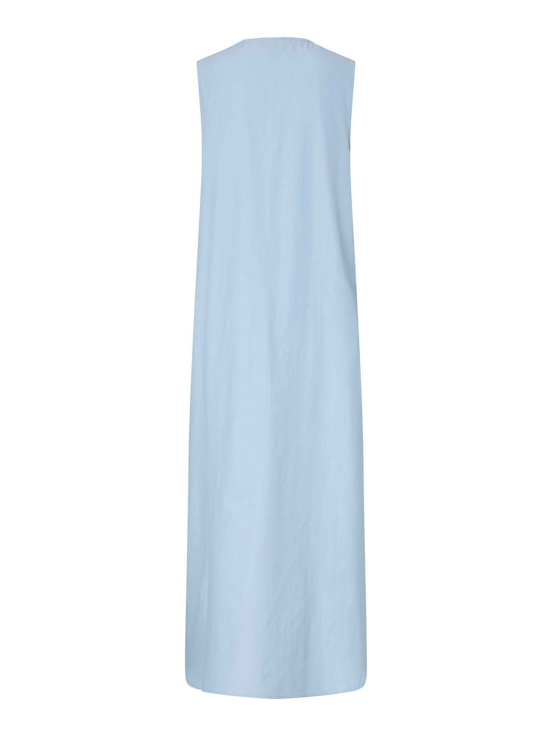 Carousel image - PCJENNA REVERSESIBLE TIE MIDI DRESS, Cashmere Blue | 7