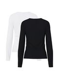 Product image thumbnail - PCAMELIA 2-PAK LANG&AElig;RMET T-SHIRT, Black | 8