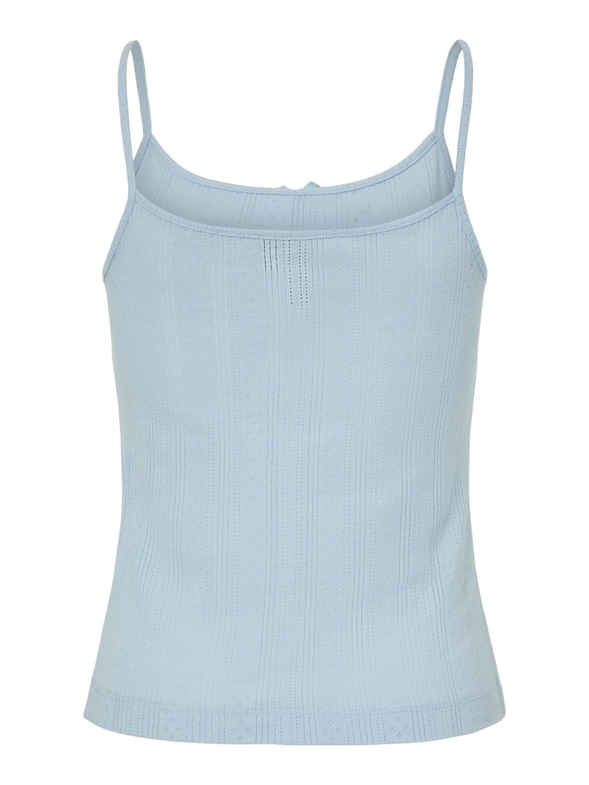 Carousel image - PCMARIE POINTELLE SINGLET, Cashmere Blue | 7