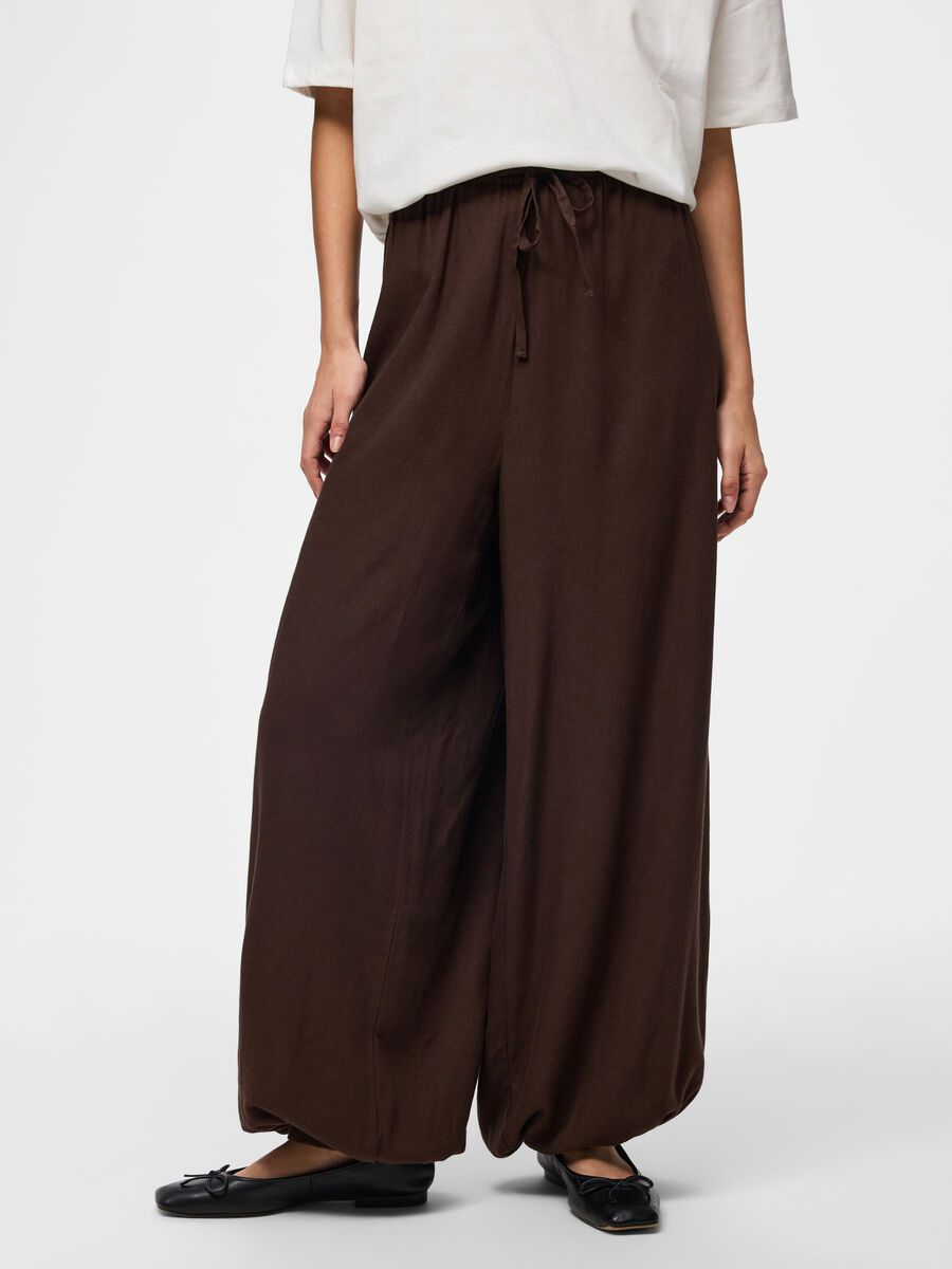 Product carousel image - PCPIA - TB - LIN M&Eacute;LANG&Eacute; - BALLON PANTALON, Hot Fudge | 1