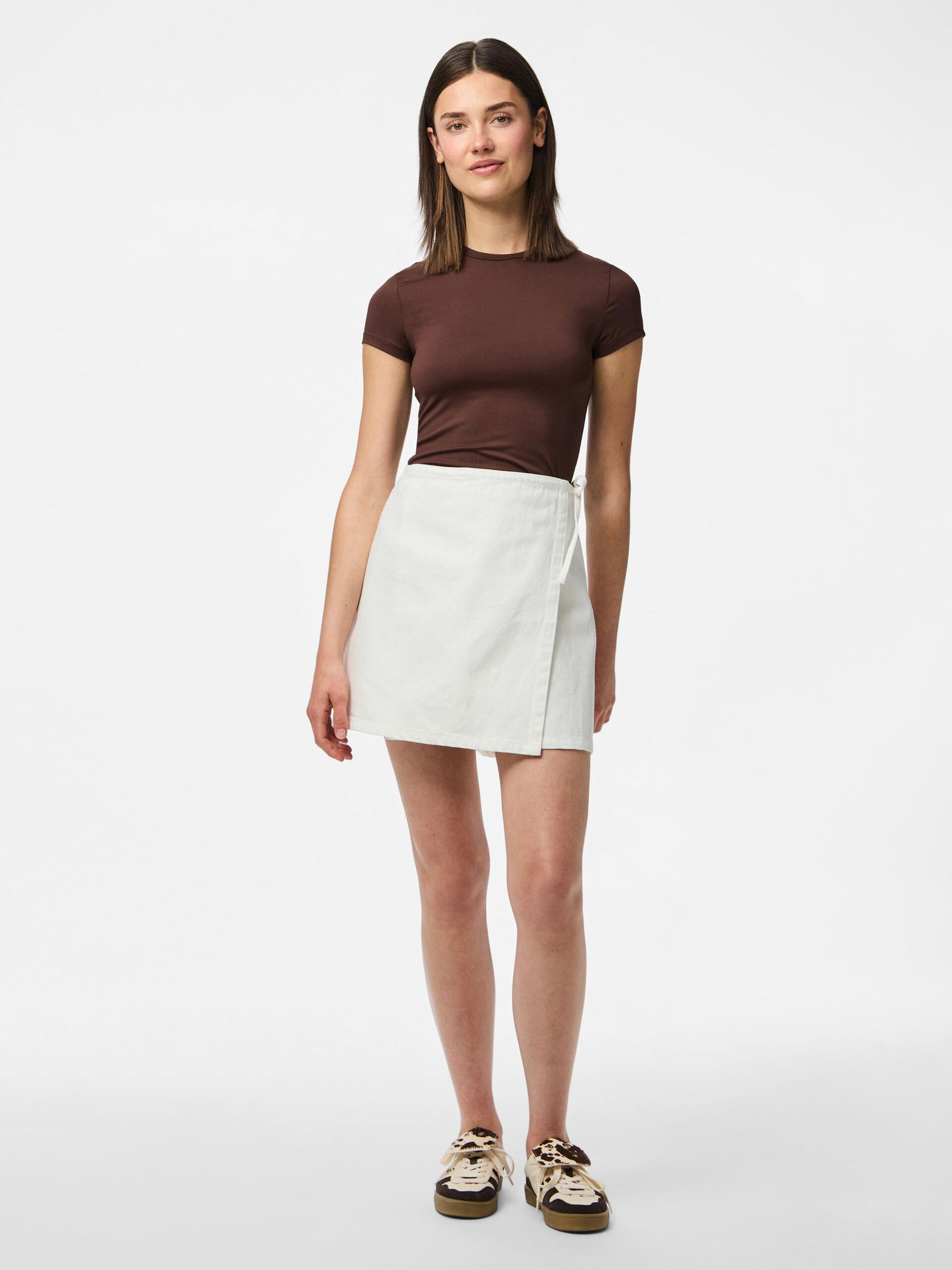 Carousel image - PCFLORA DENIM WICKELROCK, White Denim | 3
