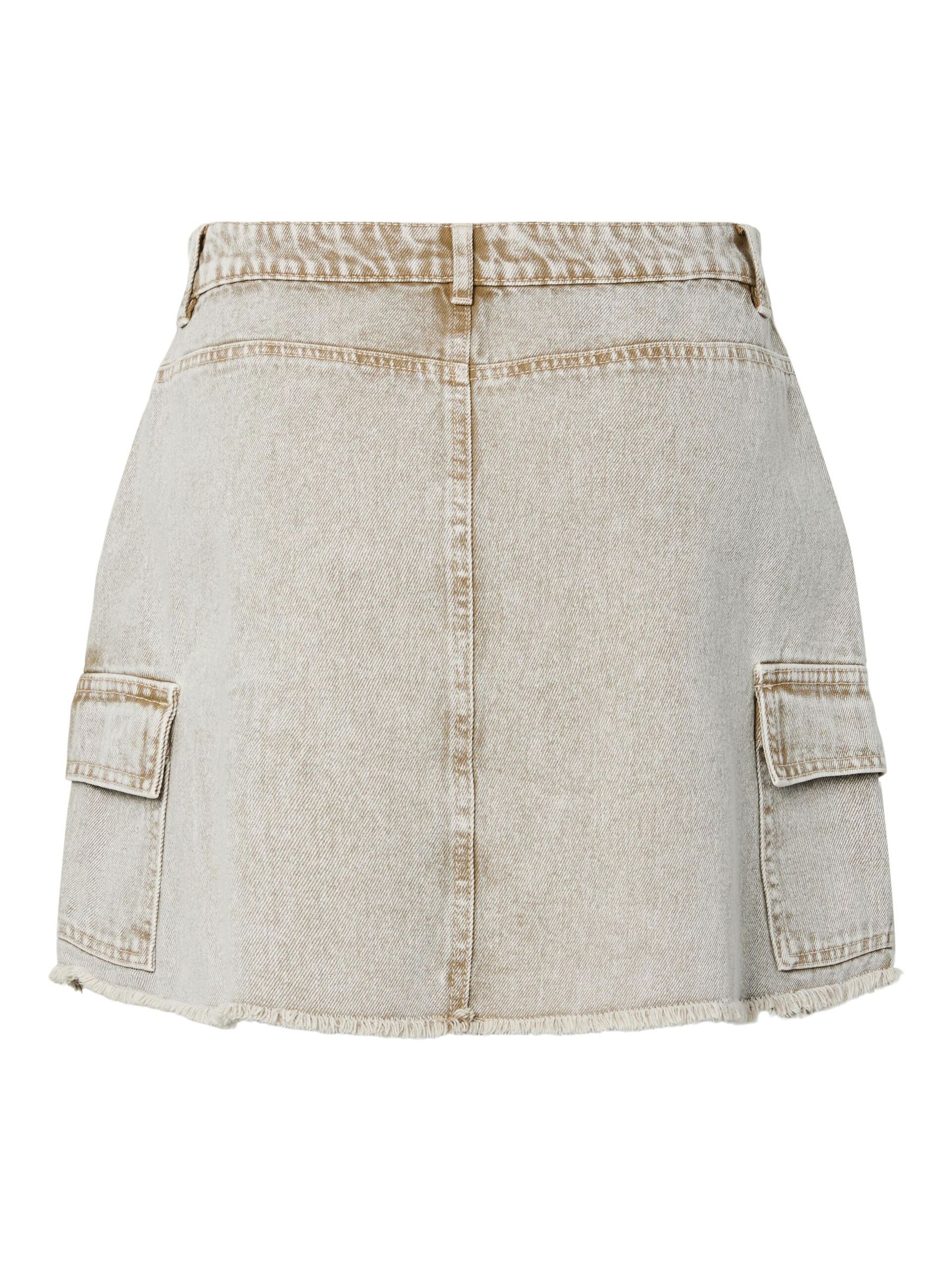Carousel image - PCFAY - CARGO DENIM MINI-JUPE, Sandshell | 7