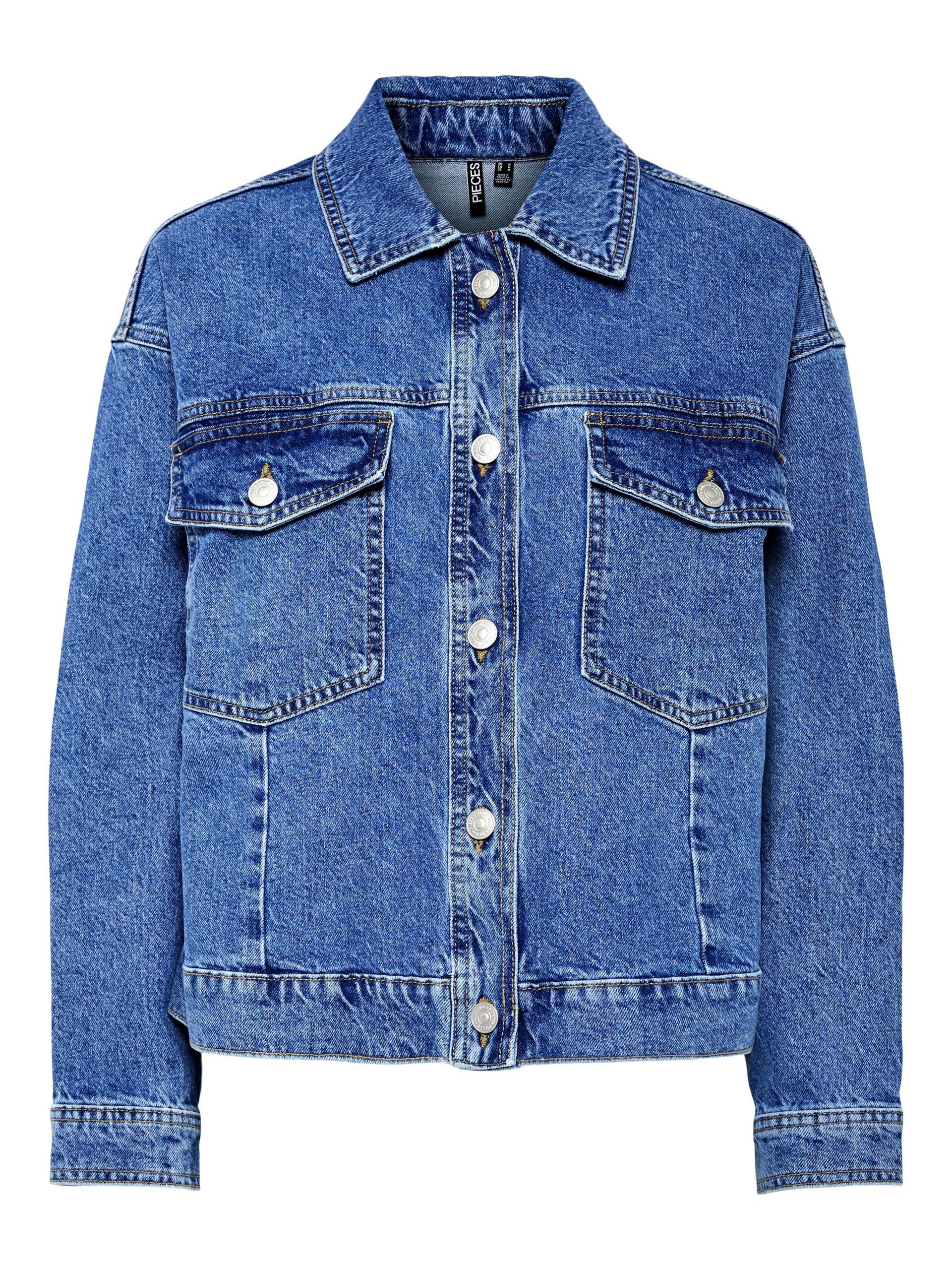 Carousel image - PCELMA DENIMJAKKE, Medium Blue Denim | 5