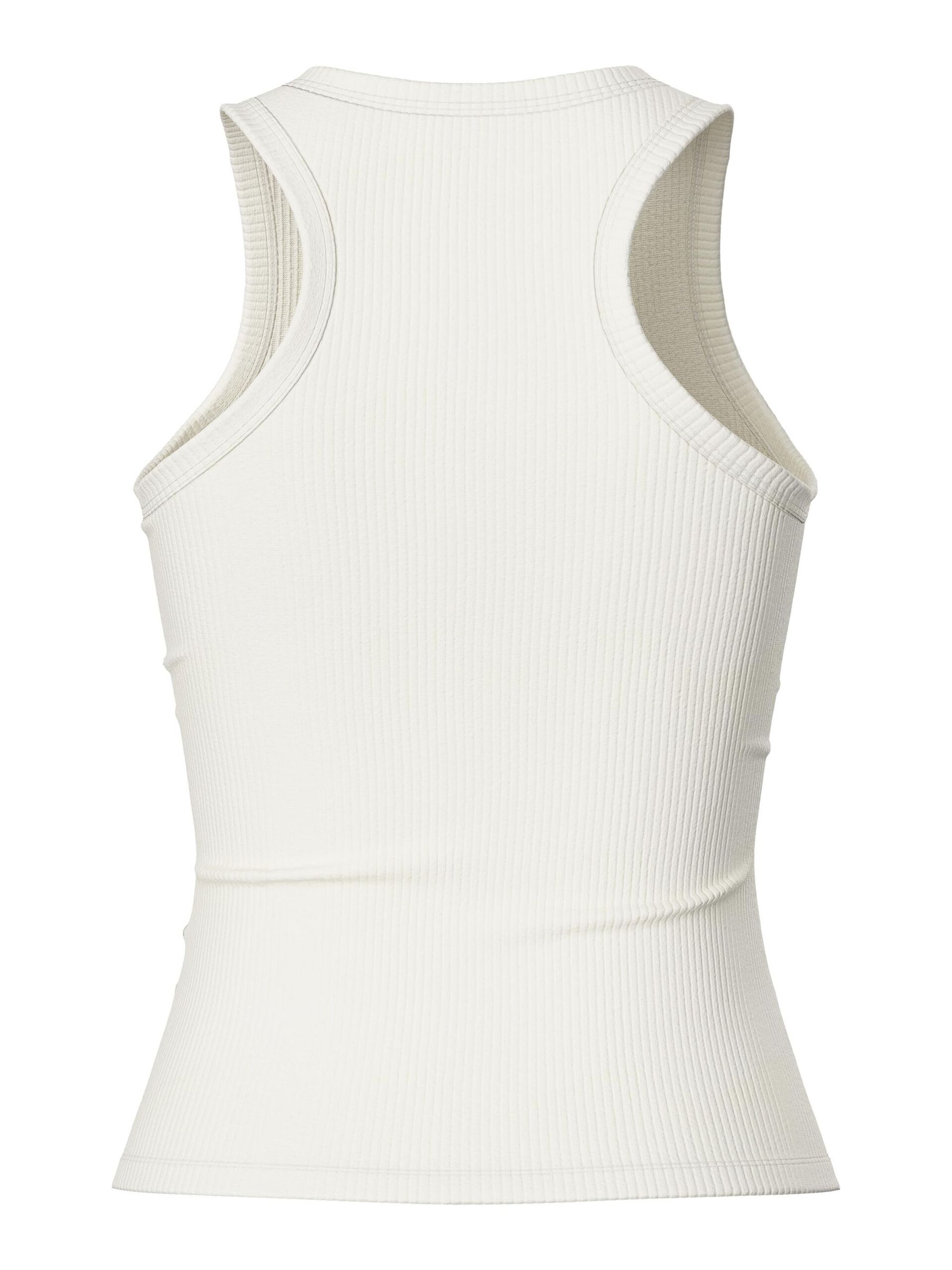 Carousel image - PCRUKA RIBBED TANK TOP, Cloud Dancer | 7