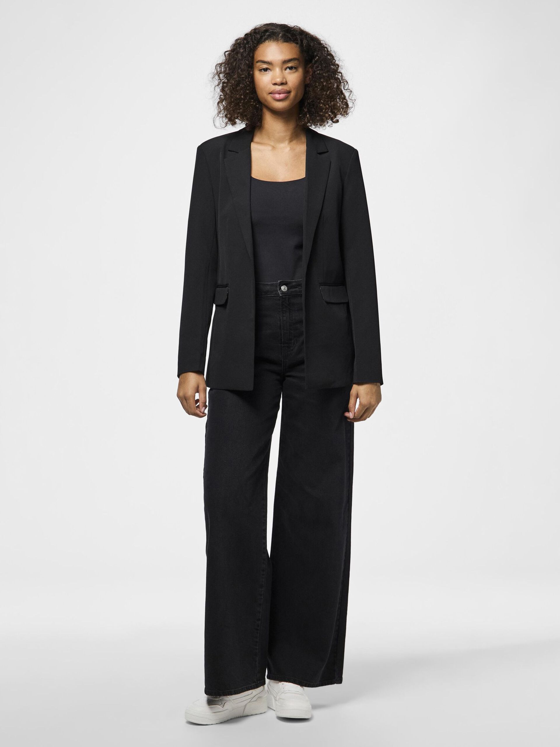 Carousel image - PCBOZZY LEOPARD BLAZER, Black | 5