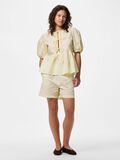Product image thumbnail - PCJOLLY TIE PUFF SLEEVED TOP, French Vanilla | 5