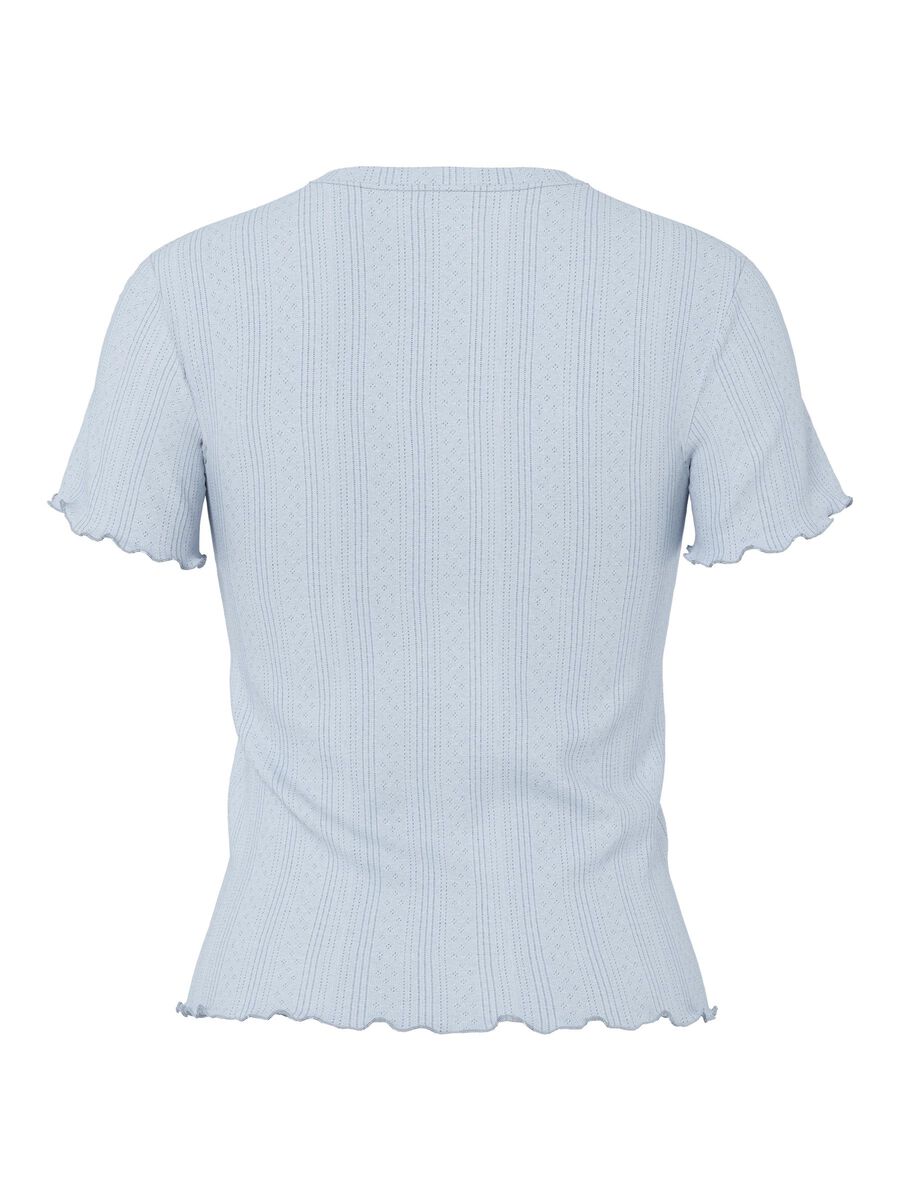 Product carousel image - PCMARIE POINTELLE T-SKJORTE, Cashmere Blue | 2