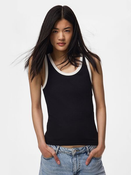 Pieces PCMAY RIBBED TANK TOP, Black, highres - 17154484_Black_1181750_003.jpg