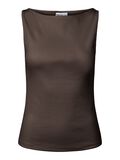 Product image thumbnail - PCMAY - COL BATEAU TOP SANS MANCHES, Hot Fudge | 1