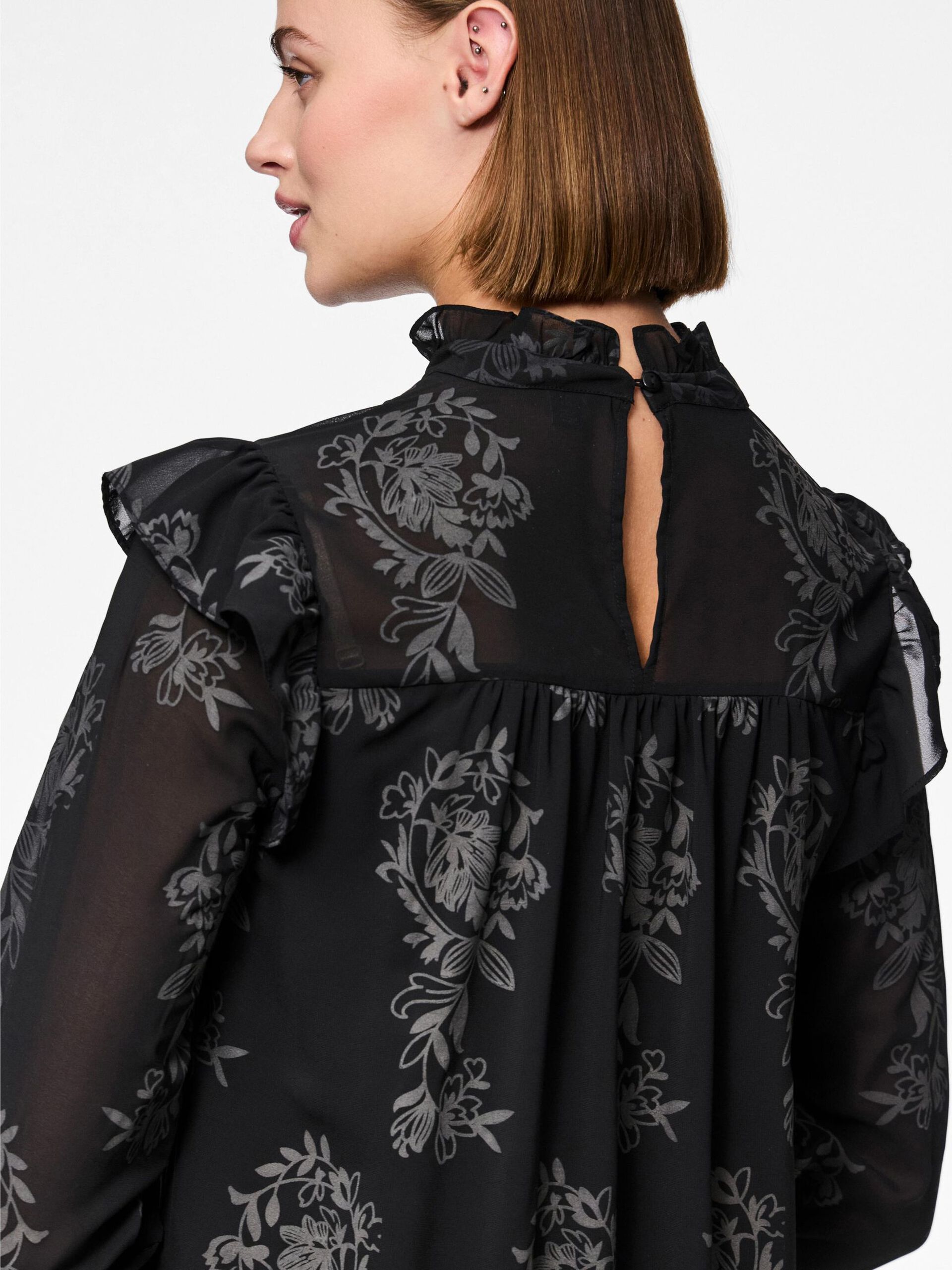 Carousel image - VESTITO A MANICHE LUNGHE, Black | 4