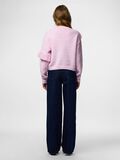Product image thumbnail - PCNOR FRILL  KNITTED PULLOVER, Pink Tulle | 2
