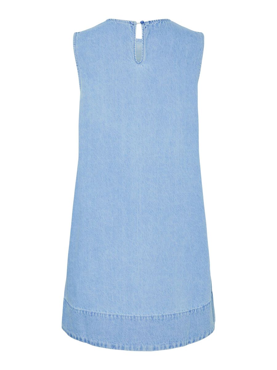 Product carousel image - PCFLORA MINI  DENIM DRESS, Light Blue Denim | 2