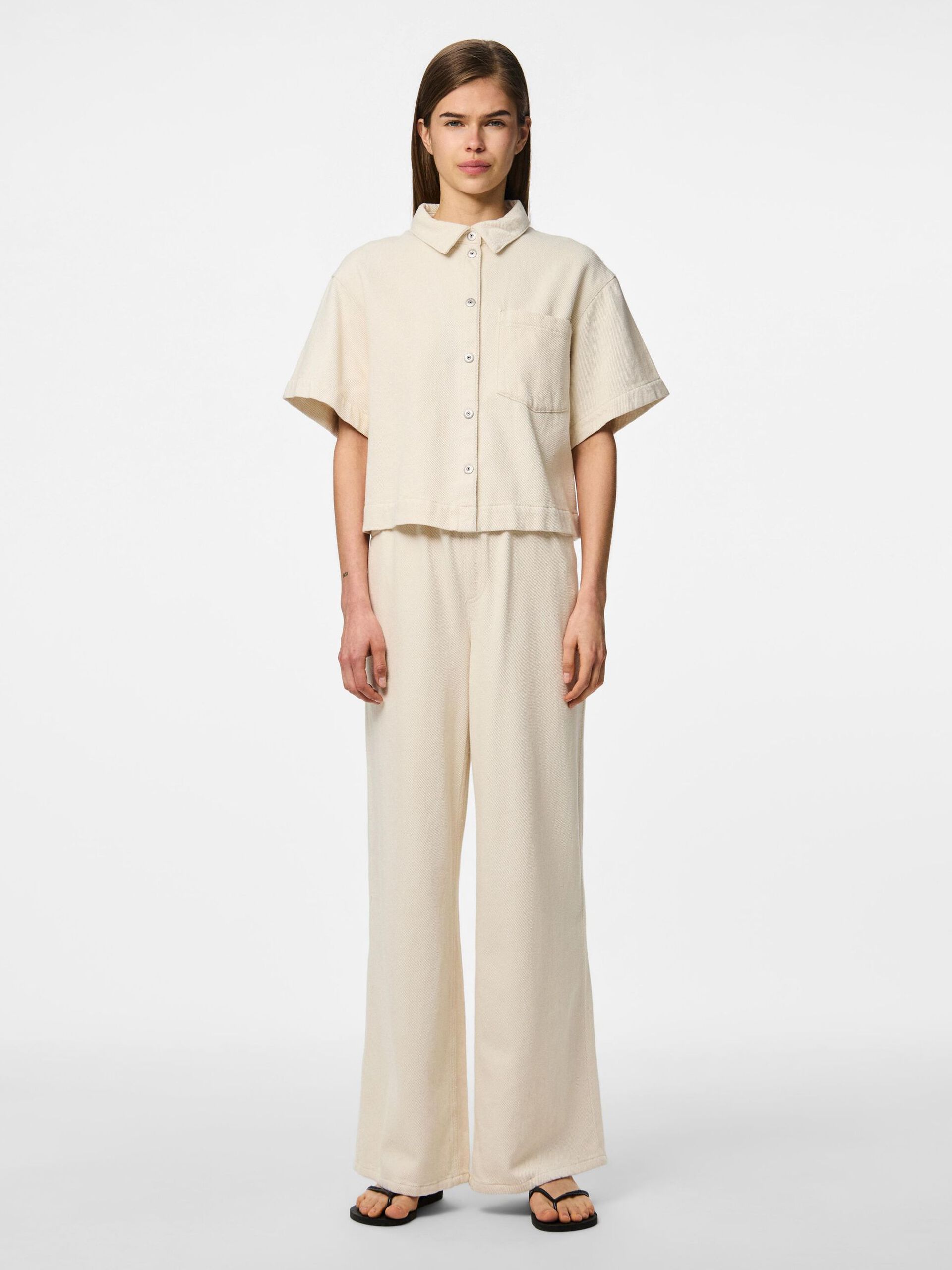 Carousel image - PCSAVANNA SHORT SLEEVED SHIRT, Raw Cotton | 5