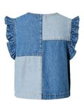 Product image thumbnail - PCFIE FLOUNCE PATCHWORK DENIM VEST, Medium Blue Denim | 7