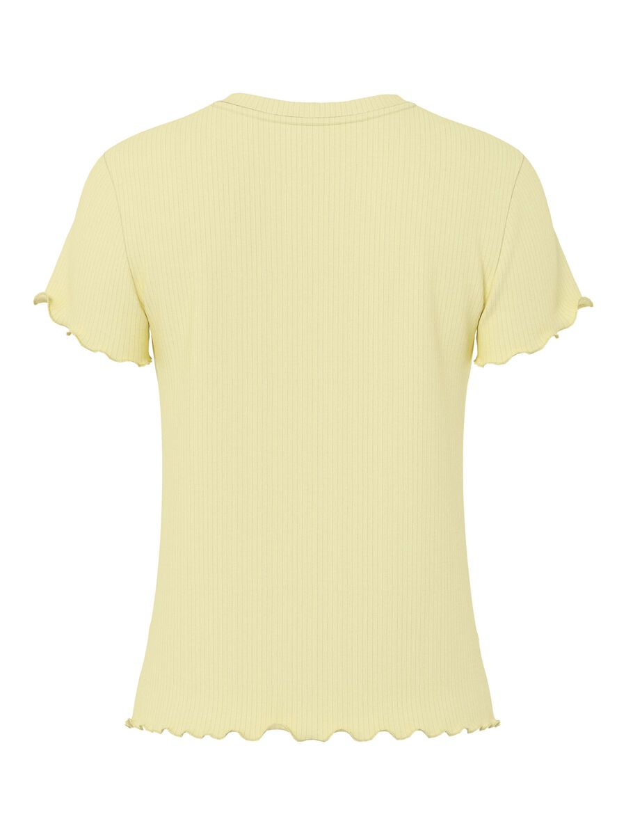 Product carousel image - PCNICCA RIBBET T-SHIRT, French Vanilla | 2