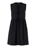 Product image thumbnail - PCJOLLY TIE  MINI DRESS, Black | 1