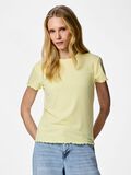 Product image thumbnail - PCNICCA RIBBED T-SHIRT, French Vanilla | 1