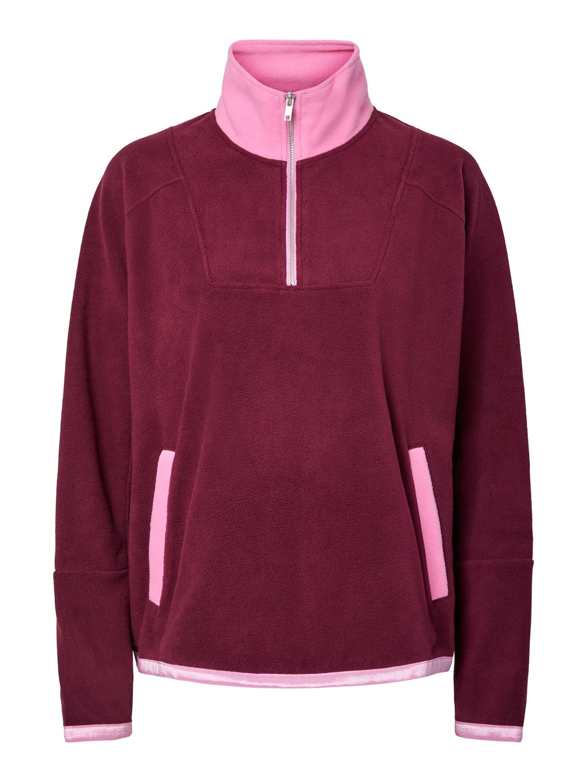 Carousel image - PCDEBZ FLEECE JACKET, Burgundy | 7