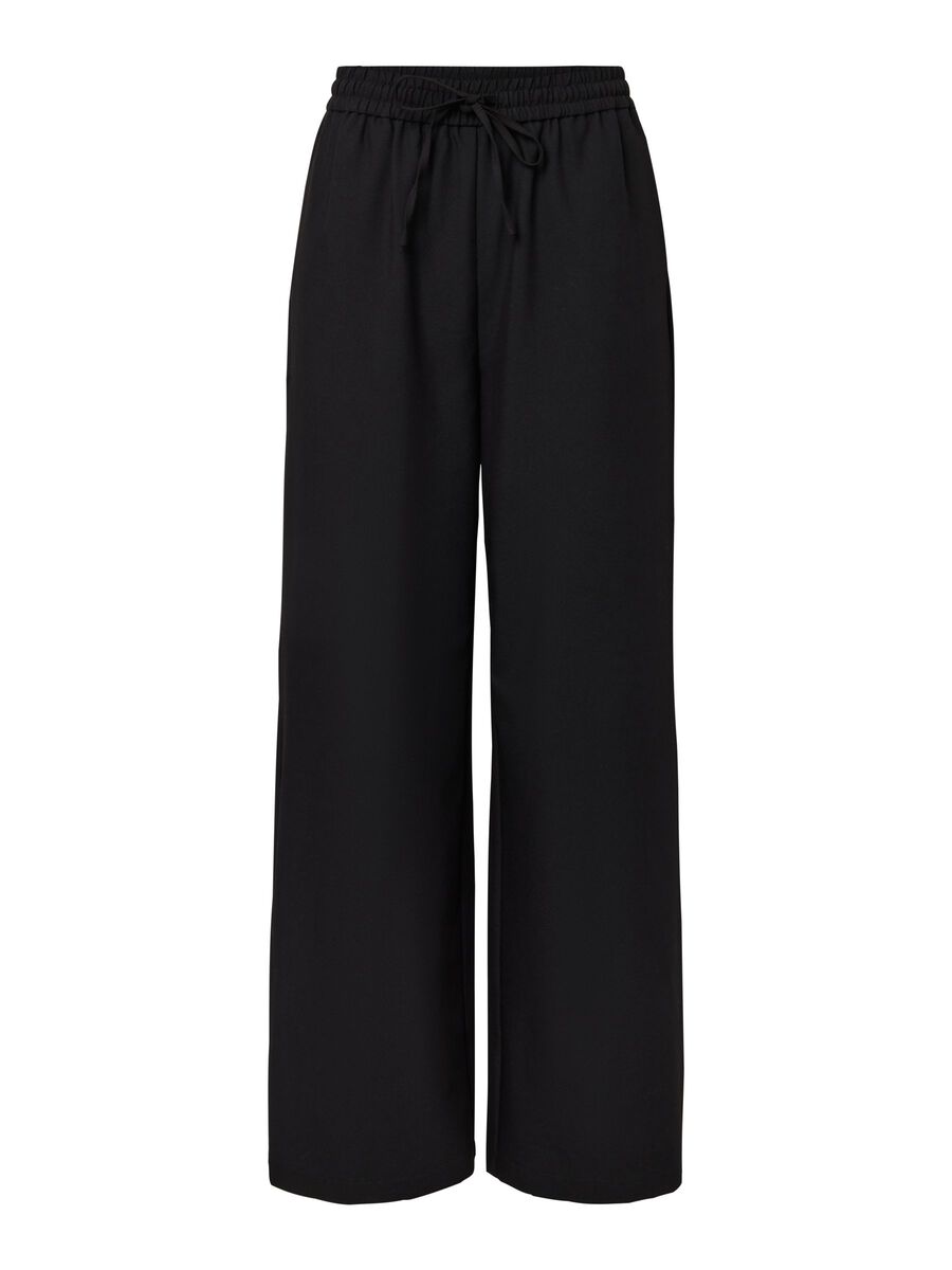 Product carousel image - PCBOSELLA HW WIDE-LEG TROUSERS, Black | 1