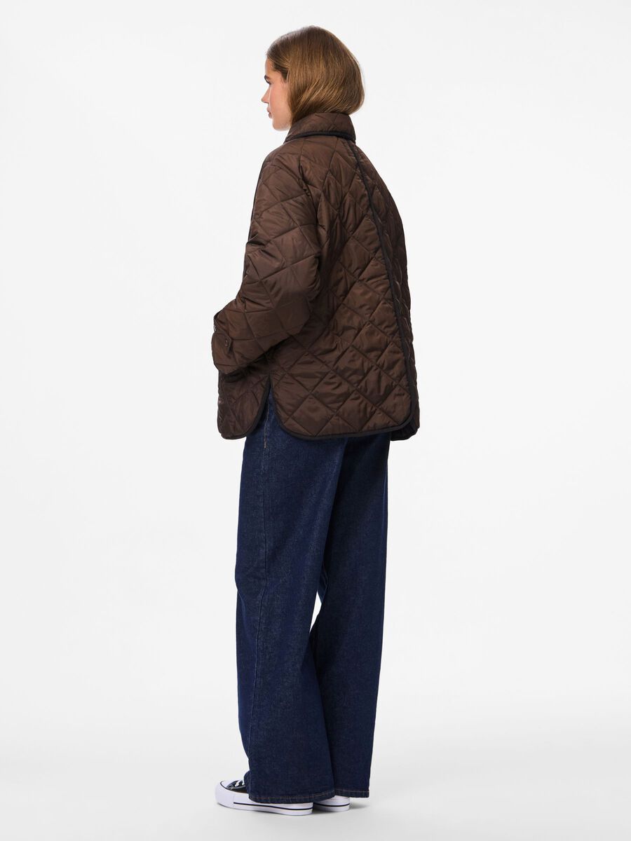 Carousel image - PCEMILY QUILTED SHORT JACKET, Hot Fudge | 2