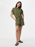 Product image thumbnail - PCPIA LINEN BLEND SHORTS, Deep Lichen Green | 5